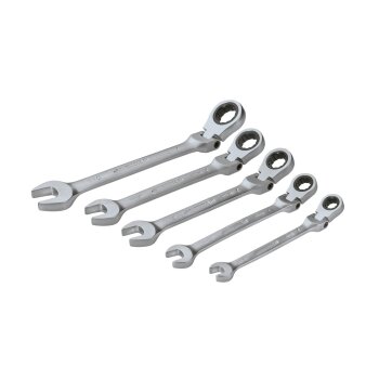 PARKSIDE® Gabel- und Ratschen-Ringschlüsselsatz (Gelenk 5tlg.) - B-Ware neuwertig