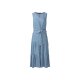 esmara® Damen Midi-Kleid mit Volant (blau, 38) - B-Ware neuwertig