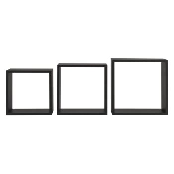 LIVARNO® Regalwürfel-Set (Regalwürfel 3er Set 30 x 30 cm, Schwarz) - B-Ware Transportschaden Kosmetisch