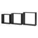 LIVARNO® Regalwürfel-Set (Regalwürfel 3er Set 30 x 30 cm, Schwarz) - B-Ware Transportschaden Kosmetisch