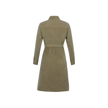 esmara® Damen Cordkleid, mit Kentkragen (grün, 46) - B-Ware neuwertig