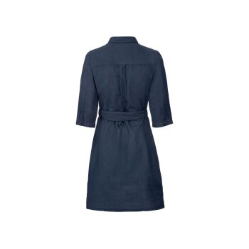 esmara® Damen Kleid, mit Leinen und Baumwolle (marine, 44) - B-Ware neuwertig