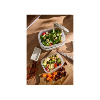 SILVERCREST® Frischhaltedosen-Set 5er (Rechteckig, Beige) - B-Ware neuwertig