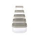 SILVERCREST® Frischhaltedosen-Set 5er (Rechteckig, Beige) - B-Ware neuwertig