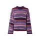 esmara® Damen Strickpullover, mit Seitenschlitzen (Lila, L(44/46)) - B-Ware neuwertig