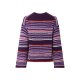 esmara® Damen Strickpullover, mit Seitenschlitzen (Lila, L(44/46)) - B-Ware neuwertig