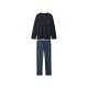 esmara Men Herren Pyjama mit Hose aus Flanell (Navy, M (48/50)) - B-Ware neuwertig