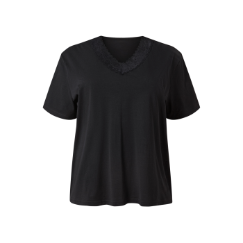 esmara® Damen Capri Pyjama (Schwarz, 3XL(56/58)) - B-Ware neuwertig