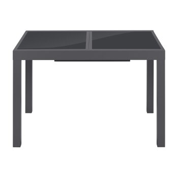 LIVARNO® Alu-Gartentisch »Houston / Toronto«, 120-180 x 89 x 75 cm, grau - B-Ware Transportschaden Kosmetisch