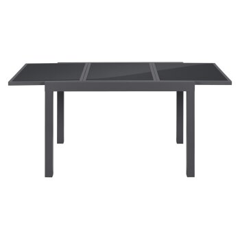 LIVARNO® Alu-Gartentisch »Houston / Toronto«, 120-180 x 89 x 75 cm, grau - B-Ware Transportschaden Kosmetisch