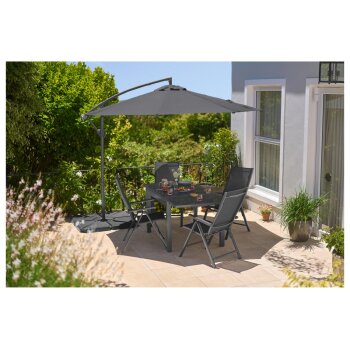 LIVARNO® Alu-Gartentisch »Houston / Toronto«, 120-180 x 89 x 75 cm, grau - B-Ware Transportschaden Kosmetisch