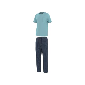 LIVERGY® Herren Pyjama (Streifen/blau, S (44/46)) - B-Ware neuwertig