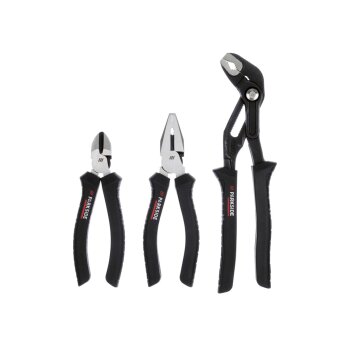 PARKSIDE PERFORMANCE® Zangen-Set, 3-teilig, mit 3-Komponenten-Griffen (Seitens./ Kombi-/ Wasserpumpen) - B-Ware neuwertig