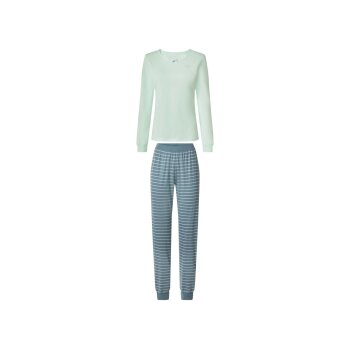 esmara® Damen-Pyjama, M, türkis - B-Ware sehr gut