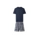esmara Men Herren Pyjama (navy/kariert, M(48/50)) - B-Ware neuwertig