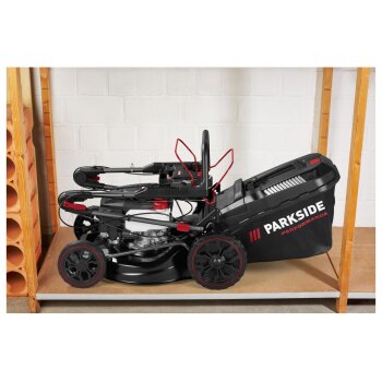 PARKSIDE PERFORMANCE® Benzin-Rasenmäher »PPBRM 46 B2« mit Elektrostarter-Akku und Ladegerät - B-Ware sehr gut