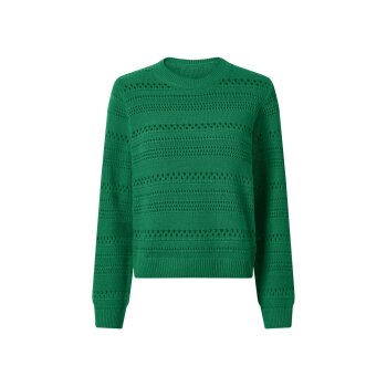 esmara® Damen Lochstrickpullover (Grün, L(44/46)) - B-Ware neuwertig