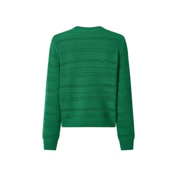 esmara® Damen Lochstrickpullover (Grün, L(44/46)) - B-Ware neuwertig