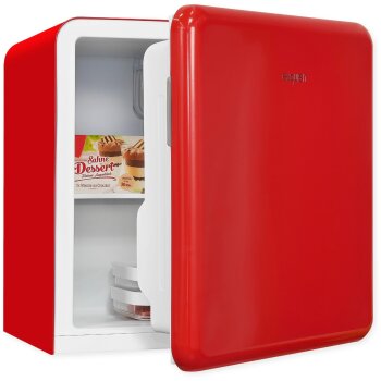 exquisit Kühlschrank CKB45-0-031F, rot - B-Ware...