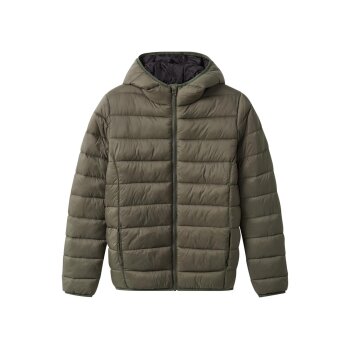 esmara® Kinder Lightweight-Jacke, mit reflektierendem Deko-Element (dunkelgrün/schwarz, 146/152) - B-Ware neuwertig