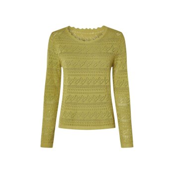 esmara® Damen Pullover, mit Leinen (Grün, L(44/46)) - B-Ware neuwertig