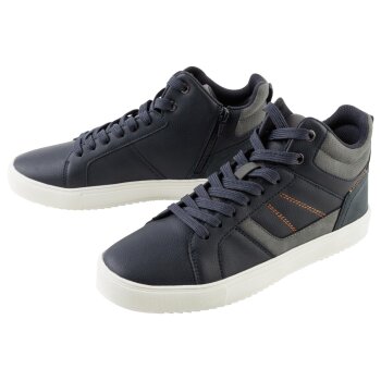 LIVERGY® Herren Freizeitschuhe mit Schnürung und Reißverschluss (navy, 44) - B-Ware sehr gut