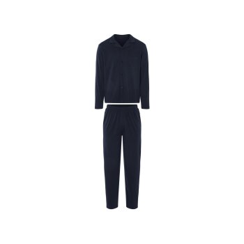 LIVERGY ® Herren-Pyjama, lang, S, blau - B-Ware...