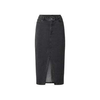 esmara® Damen Jeansrock, im 5-Pocket-Style (Schwarz, 40) - B-Ware neuwertig