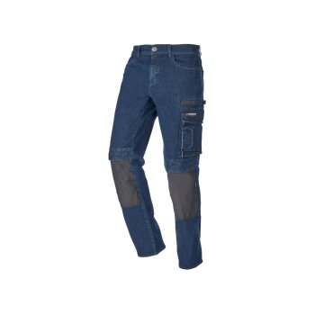 PARKSIDE PERFORMANCE® Herren Jeans im Handwerkerstil mit Knieverstärkung (Dunkelblau, 58 (42/32)) - B-Ware neuwertig