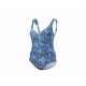 CRIVIT Damen Badeanzug, 46, blau/Muster - B-Ware neuwertig