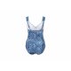CRIVIT Damen Badeanzug, 46, blau/Muster - B-Ware neuwertig