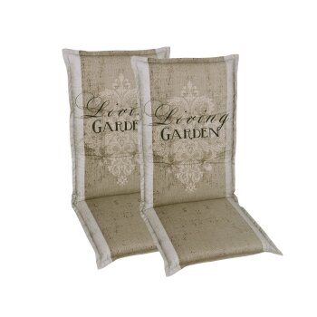 GO-DE Textil Gartenauflage Living Garden (2er Set...