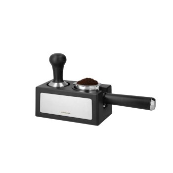 SILVERCREST® Siebträger-Abschlagbox / Tamperstation / Milchkännchen / Kakaostreuer mit Motiven (Tamperstation 3in1) - B-Ware sehr gut