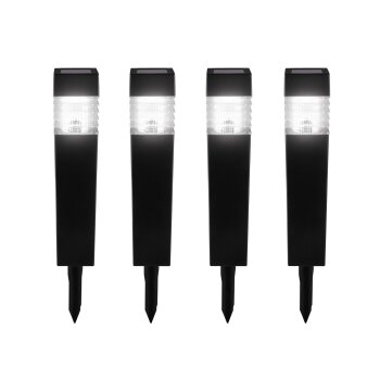 LIVARNO® LED-Solarleuchten, 4 Stück (Rechteck) - B-Ware sehr gut
