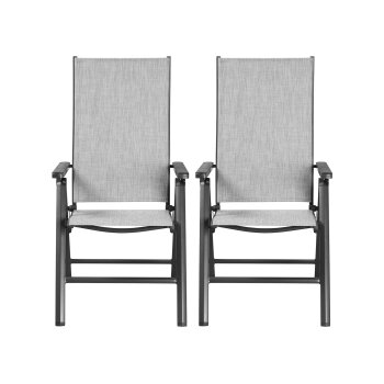 LIVARNO® Alu-Klappsessel »Houston« hellgrau-meliert, 2 Stück - B-Ware