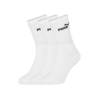 Puma Herren Socken, 3 Paar, mit Logo (Weiß, 43-46)...