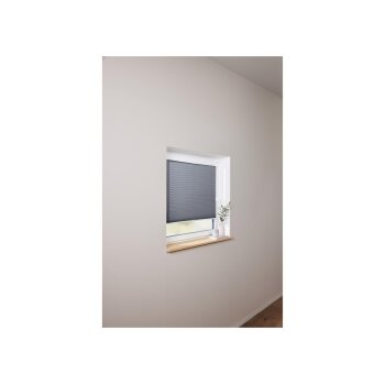 LIVARNO home Plissee-Rollo für Fenster, 80 x 130 cm, grau - B-Ware neuwertig