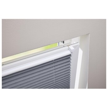 LIVARNO home Plissee-Rollo für Fenster, 80 x 130 cm, grau - B-Ware neuwertig
