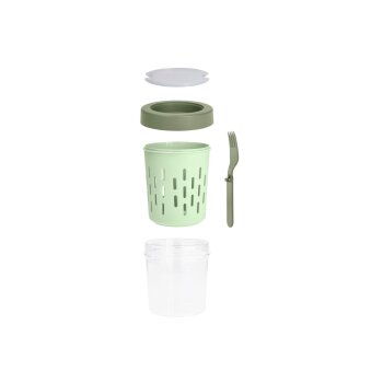 SILVERCREST® Obst-to-go-Box / Joghurt-to-go-Box (Obstbox, Mint) - B-Ware sehr gut