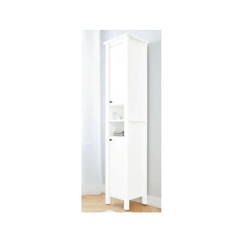LIVARNO LIVING® Badhochschrank im ländlichen Design Stockholm, weiß - B-Ware sehr gut