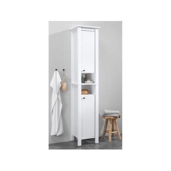 LIVARNO LIVING® Badhochschrank im ländlichen Design Stockholm, weiß - B-Ware sehr gut
