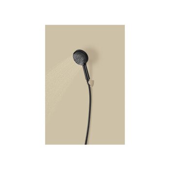 LIVARNO® Handbrause Wassersparend (schwarz satinmatt) - B-Ware Transportschaden Kosmetisch