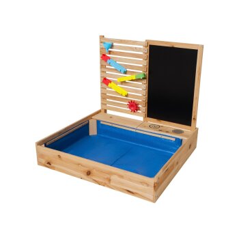 lupilu® Sandkasten mit Wasserspielwand, 28-teilig -...