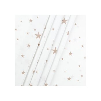 LIVARNO home Bettwäsche, aus Mikrofaser-Satin, 160 x 200 cm, Sterne/weiß - B-Ware sehr gut