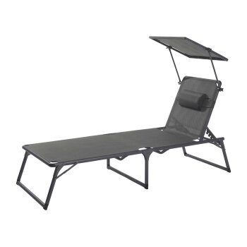LIVARNO® Aluminium-Sonnenliege Houston, grau - B-Ware gut