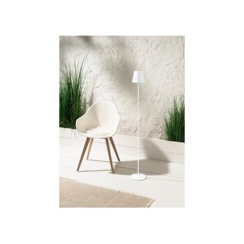 LIVARNO home Akkubetriebene LED-Stehleuchte, mit USB und Touchdimmer, weiß - B-Ware gut