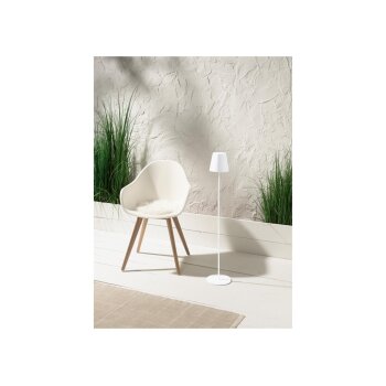 LIVARNO home Akkubetriebene LED-Stehleuchte, mit USB und Touchdimmer, weiß - B-Ware gut