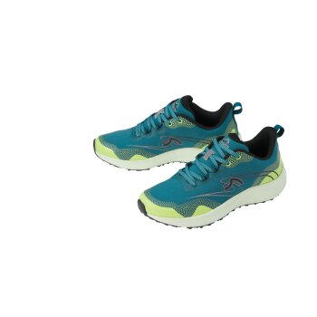 CRIVIT Damen Laufschuh wasserdicht (blau/grün, 38) - B-Ware neuwertig