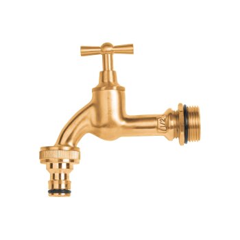PARKSIDE® Messing-Stecksystem / Messing-2-Wege-Verteiler / Wasserhahn Messing / Messing-Gartenspritze - B-Ware