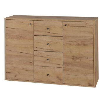 LIVARNO® Kommode mit 2 Türen und 4 Schubladen...